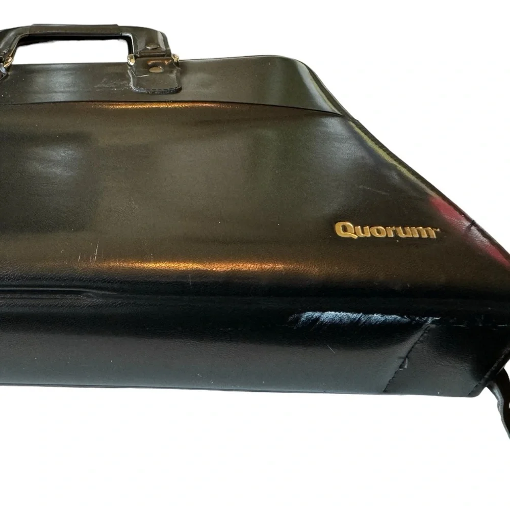 Retro 1980s Zip Around Quorum Software Geek Briefcase 3 Ring Work Binder